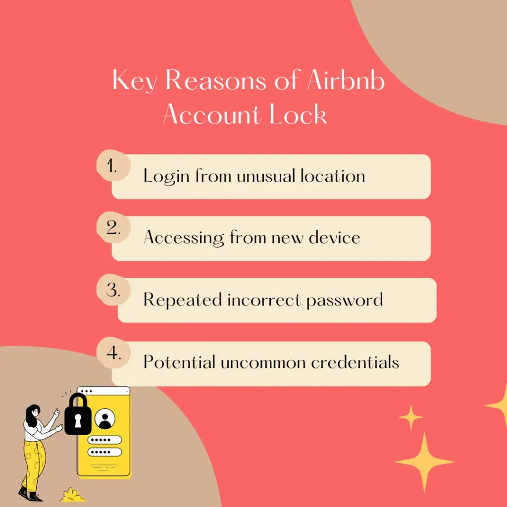 Key reasons of Airbnb account lock are