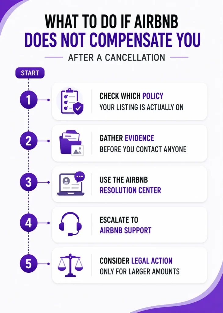 What to Do If Airbnb Does Not Compensate You After a Cancellation