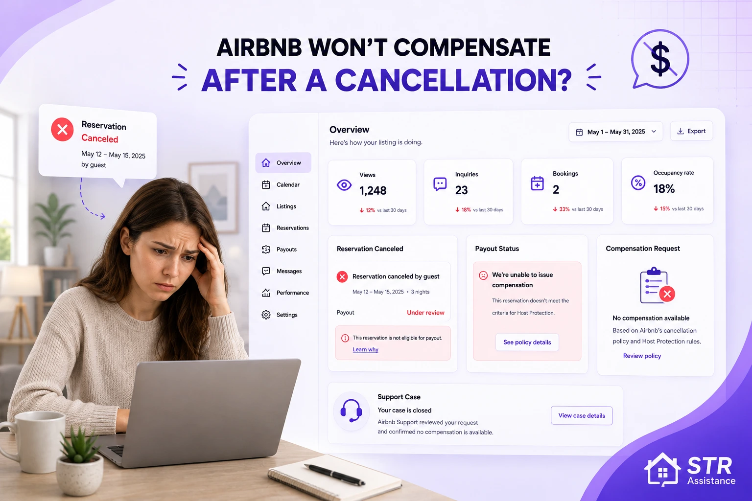 Airbnb Won't Compensate After a Cancellation