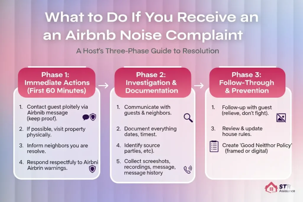 What to Do If You Receive an Airbnb Noise Complaint