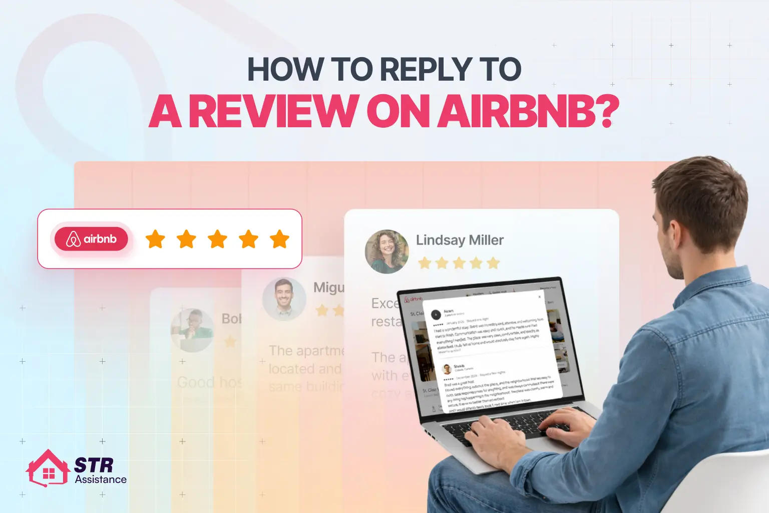 how to reply to a review on airbnb