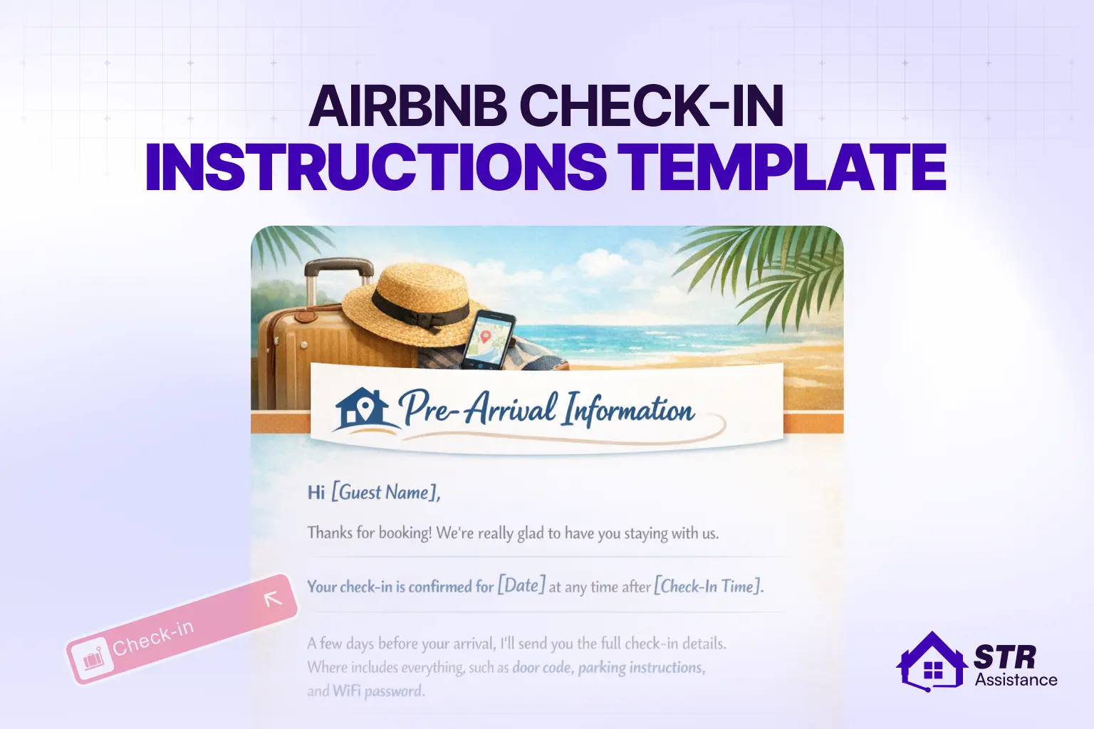 Airbnb Check-In Instructions Template