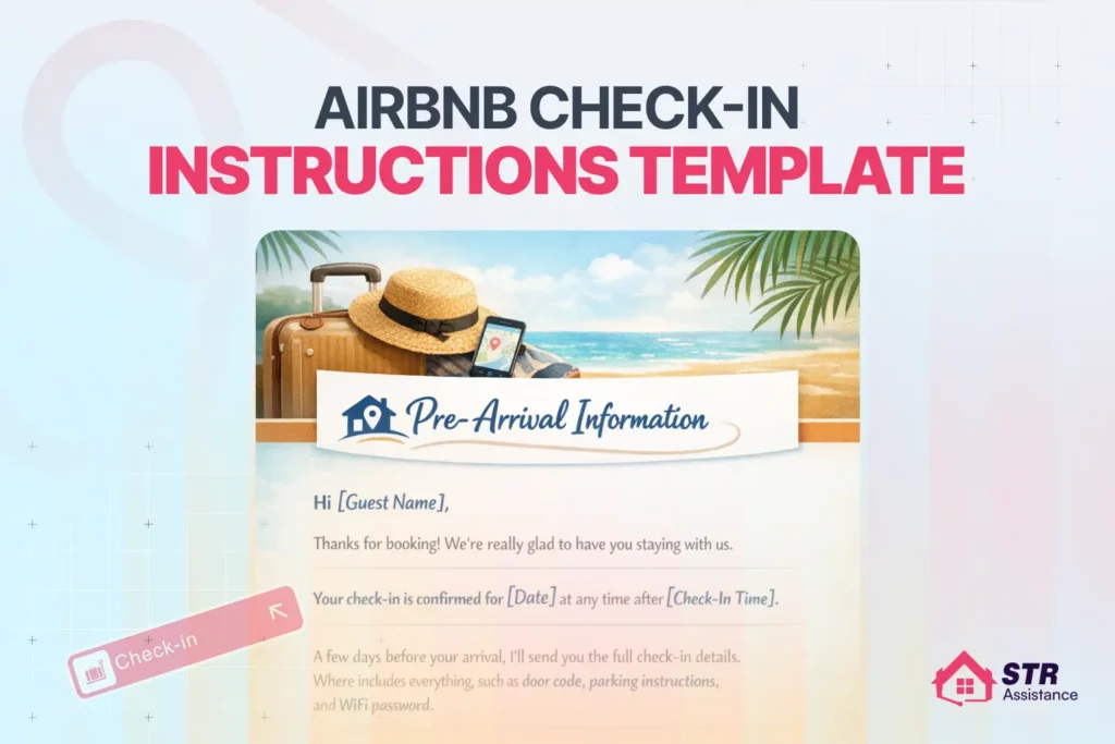Airbnb Check-In Instructions Template