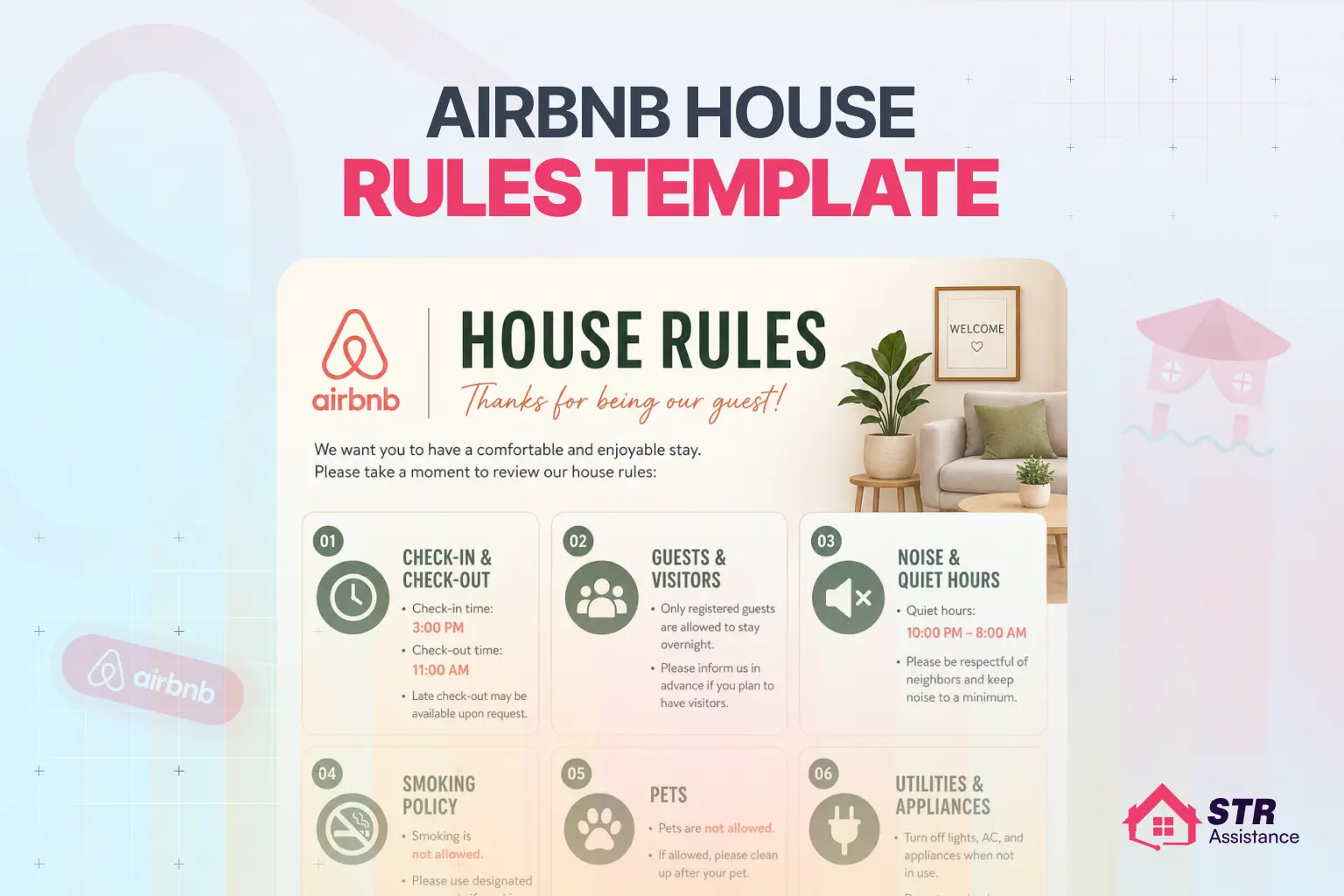 Airbnb House Rules Template
