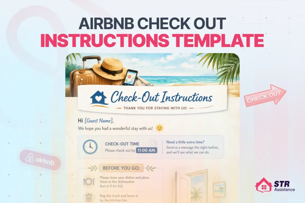 Airbnb Check-Out Instructions Template