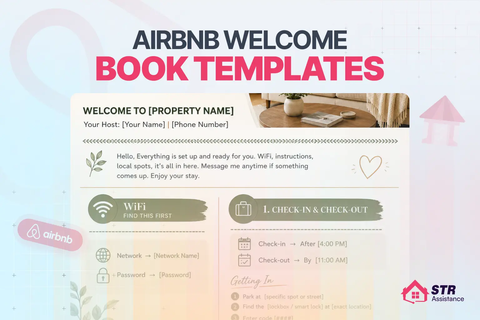 Airbnb Welcome Book Template