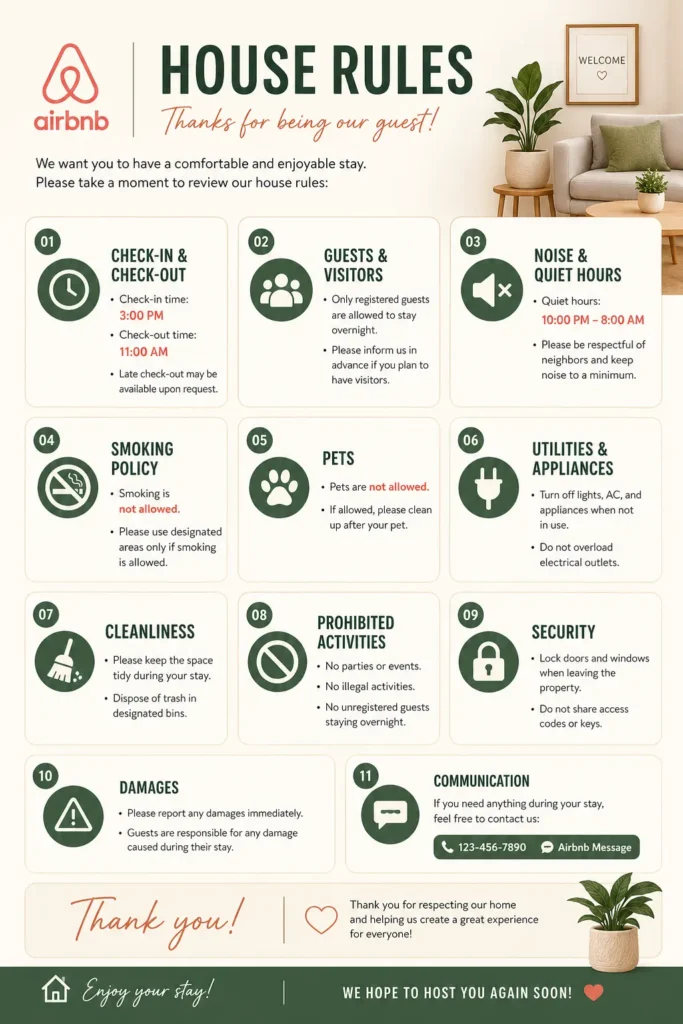 House rules Templates