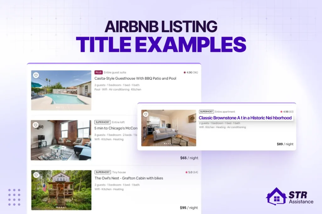 airbnb listing title examples