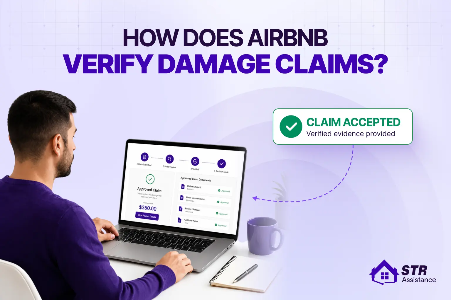 how does airbnb verify damage claims