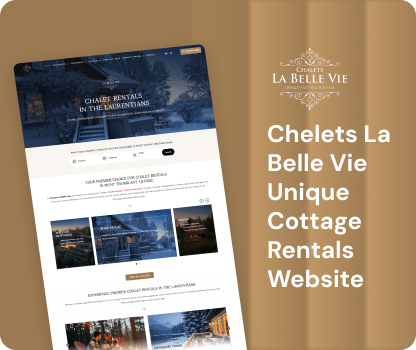 Chalets La Belle Vie Quebec, Canada, WordPress, 15 Properties