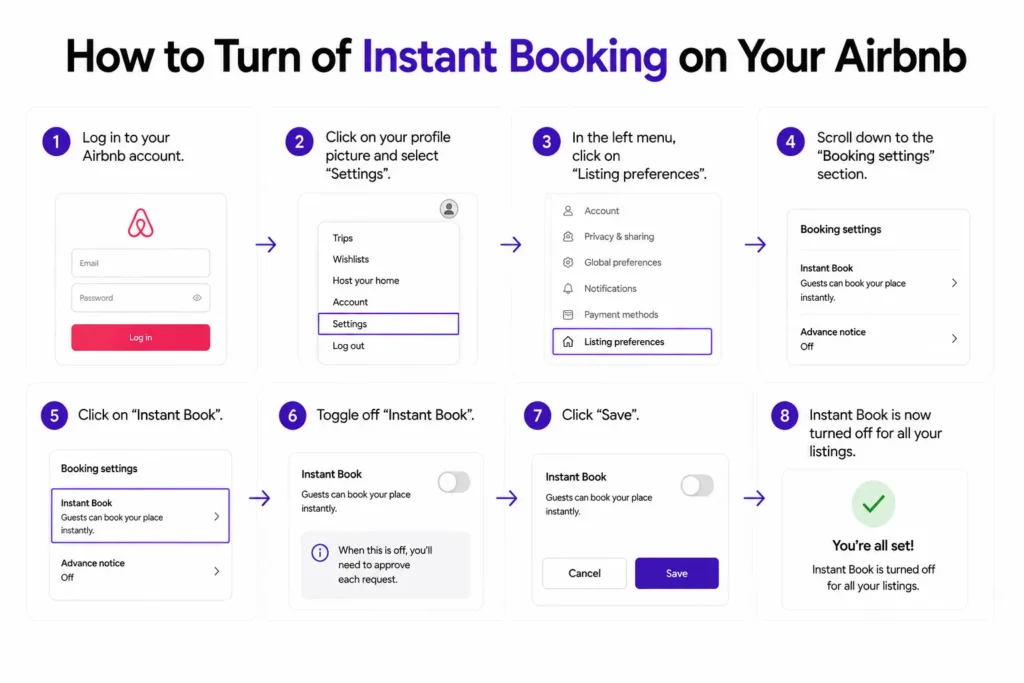 How to Turn off Instant Booking on Your Airbnb